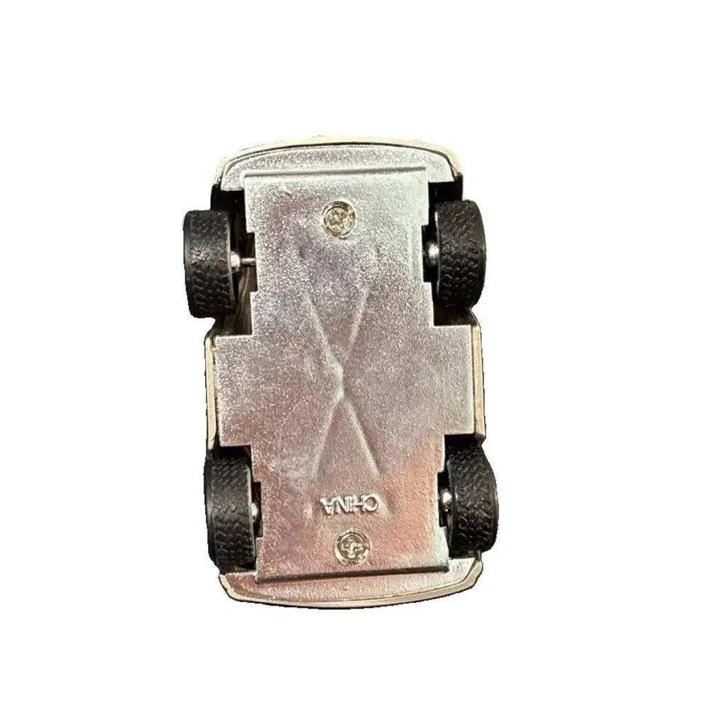 Vintage Elgin Clock Mini Silver VW Bug Clock